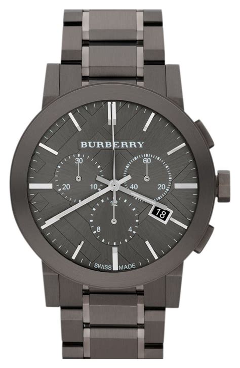 burberry large chronograph bracelet watch|where to buy burberry watches.